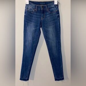 Aeropostale jeans 000 women's skinny juniors medium wash distressed jeans y2k